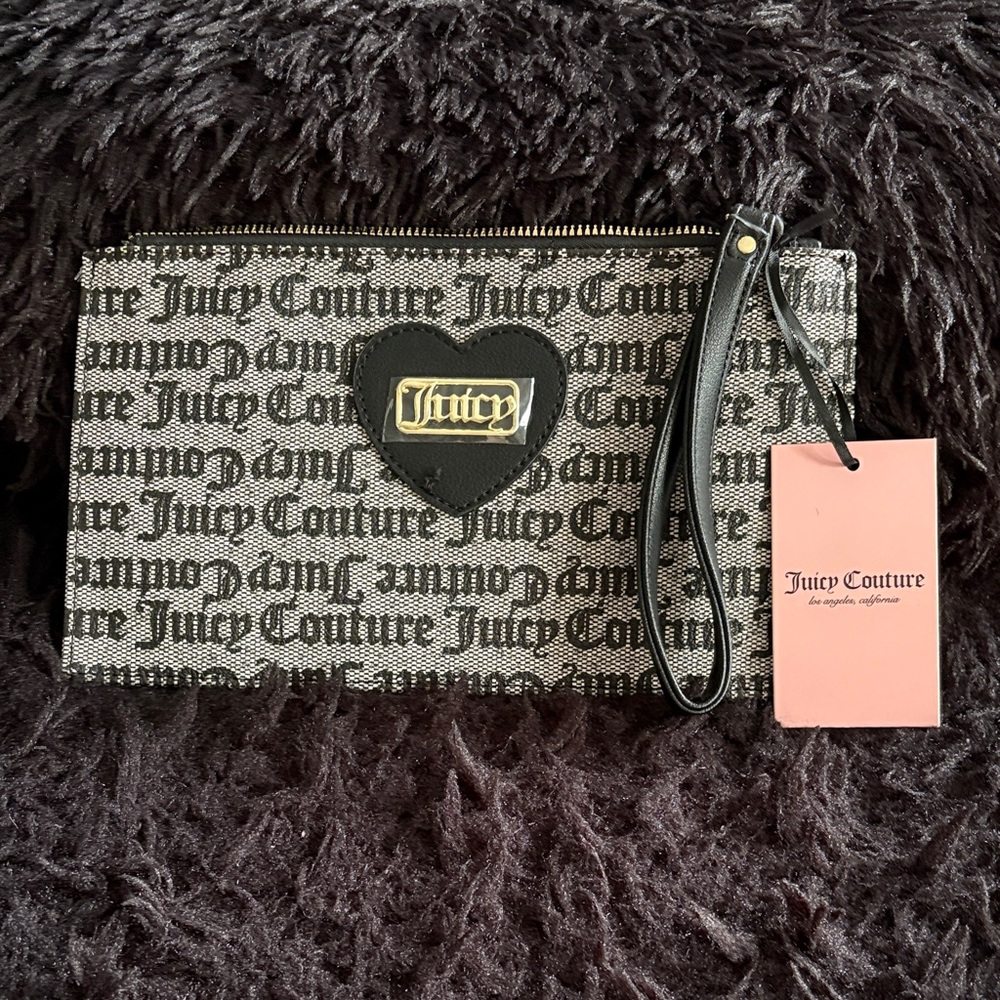 Juicy Couture Monochrome Logo Wristlet